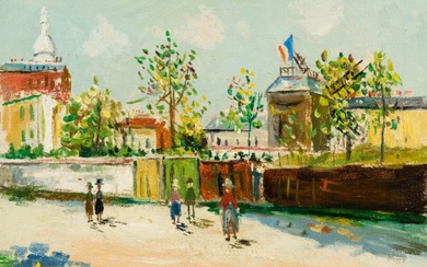 Maurice Utrillo 1883 Paris – Dax 1955 Moulin de La Galette à Montmartre