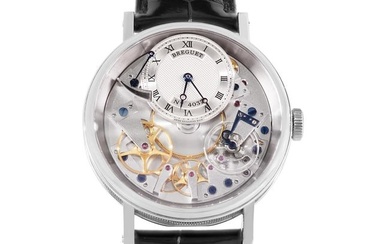 Mens Breguet Tradition White Gold Manual Winding 40MM Wristwatch