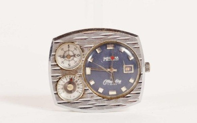 Mortima - Mechanical watch Mayerling 17 jewels for men, with thermometer and compass - c. 1960