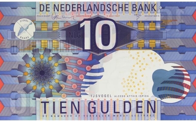 Nederland. 10 gulden. Bankbiljet. Type 1997. IJsvogel - UNC.