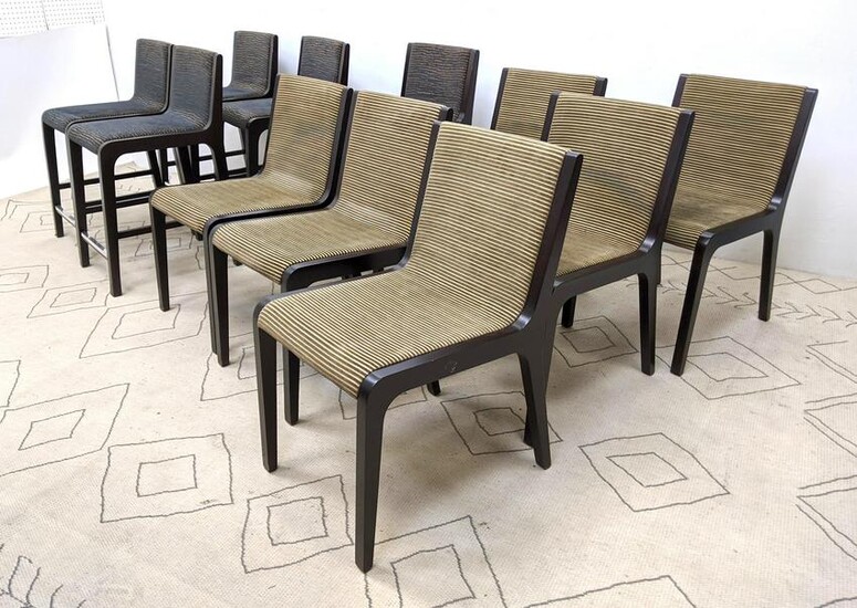 OFS BRANDS Chairs. 6 Dining chairs and 5 tall bar chair