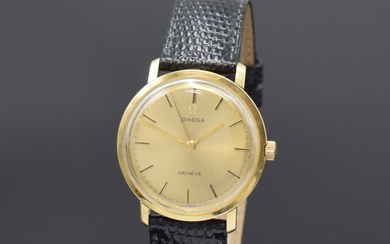 OMEGA Geneve 14k yellow gold wristwatch, Switzerland around 1970, manual...