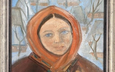 Oil painting Hutsulochka Kotska Andrey Andreevich