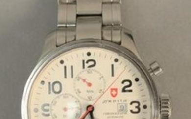 Orbita stainless wristwatch Chronograph Automatic.
