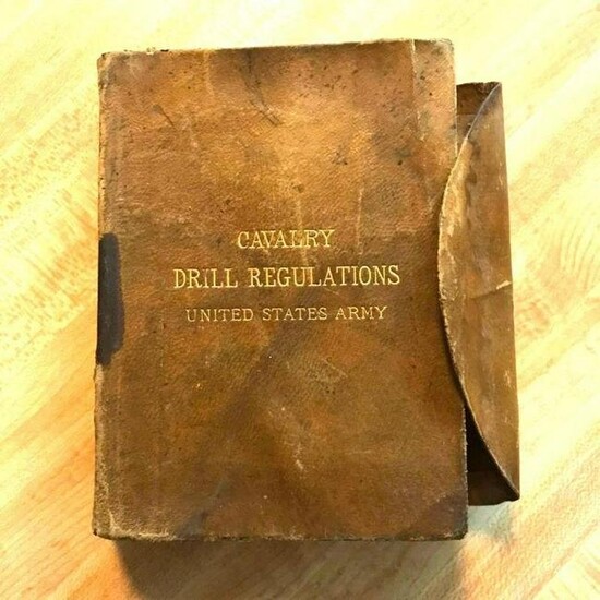 Original Late 19thc Cavalry Drill Regulations Book