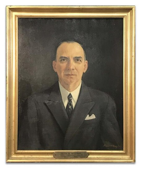 PORTRAIT OF F. H. WILLIAMS BY EDWARD P. BUYCK 1948 (30"
