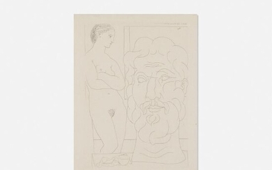 Pablo Picasso, Modele et Grande Tete sculptee