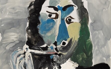 Pablo Picasso Mousquetaire à la pipe, buste