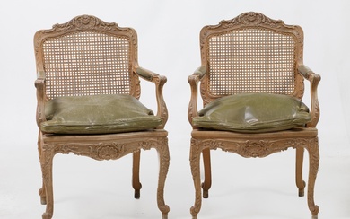 Pair of Louis XV style armchairs, possibly Herraiz, Spain, mid. 20th century