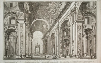 Panini, Francesco: Interior of St. Peter's Basilica