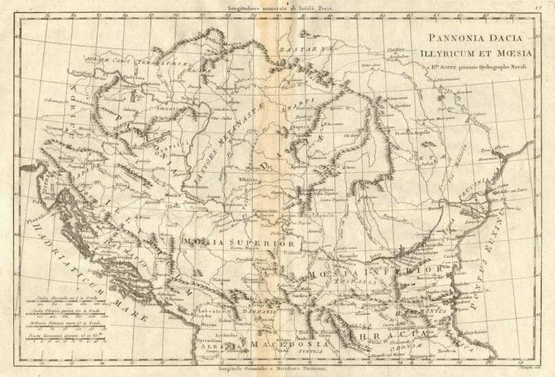 Pannonia, Dacia, Illyricum et Moesia. Roman Empire