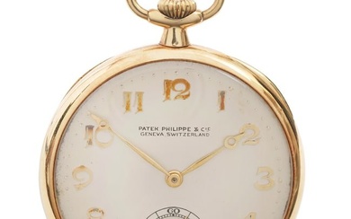 Patek Philippe 18K Art Deco Open Face Pocket Watch
