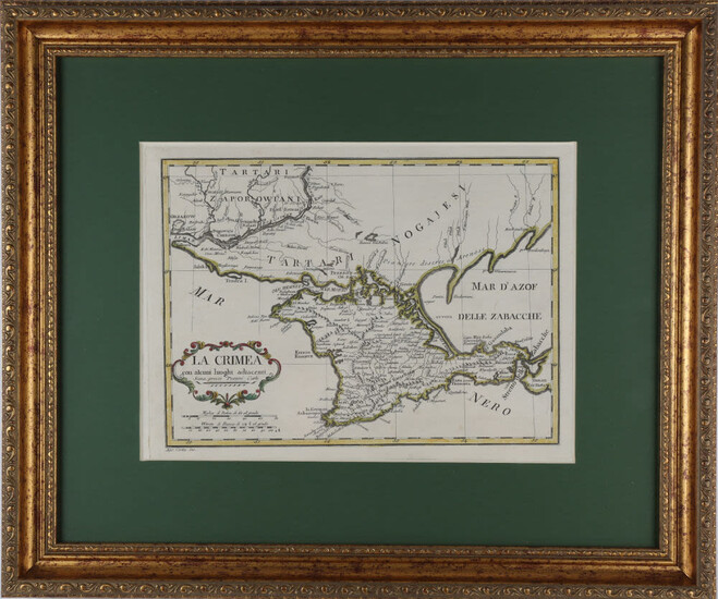 Карта Крыма с прилегающими к нему землями / сост. Борги Бартоломео. Сиена: Pazzini Carli, 1795.
