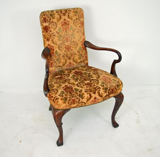 Petite Queen Anne Slipper Foot Arm Chair