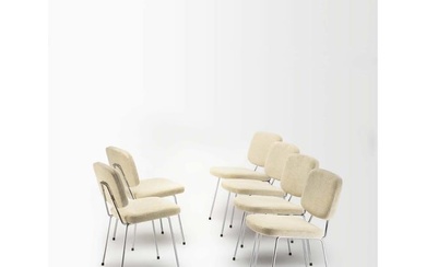Pierre Paulin (1927-2009) Set of six chairs, model CM 196