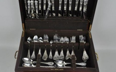 Pierre Queille French Silver Flatware Service