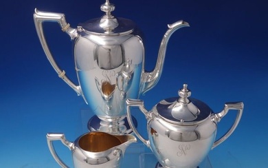 Pointed Antique by Reed Barton Dominick Haff Sterling Silver Coffee Set