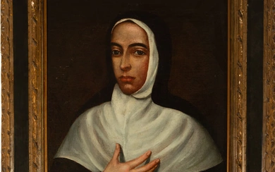Portrait of a Nun, 17th century Mexican colonial school