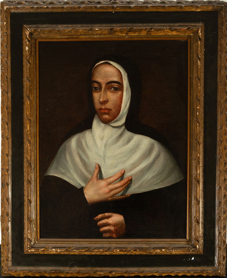 Portrait of a Nun, 17th century Mexican colonial school