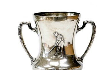 R Wallace & Sons American Sterling Silver Virginia Golf Trophy Cup c. 1910