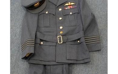 RAF named pilots post WW2 uniform with jacket, trousers and ...