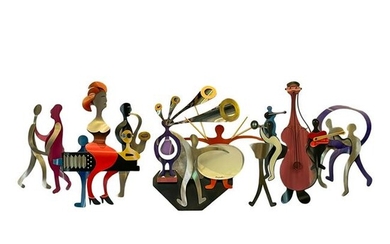 Raymond Karpuska (b1952) Modern Band Art Sculpture