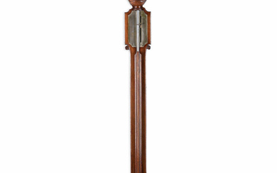 Regency Mahogany Stick Barometer, Fox of Leeds, England, early 19th...