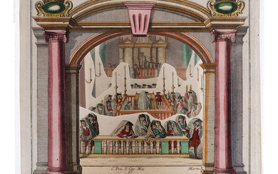 Remarkable Three-Dimensional Paper Theater – Diorama Portraying the Inauguration Ceremony of the Portuguese Synagogue in Amsterdam