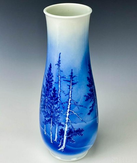 Republic Era Chinese Blue White Porcelain Vase