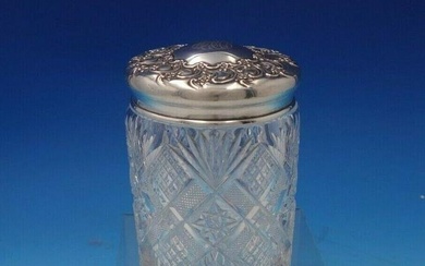 Richelieu by Tiffany and Co Sterling Silver Tobacco Jar with Cut Crystal