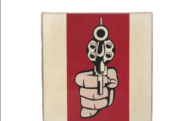 Roy Lichtenstein (American) Pistol, 1968, Banner Calander, Multiples Inc. Limited Silk Screen Print