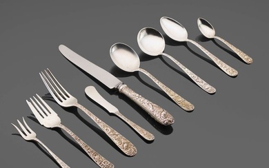 S. Kirk & Son, S. Kirk & Son, Inc. and Stieff, Assembled 'Repousse' flatware service