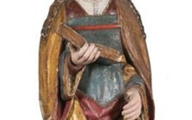 Saint Catherine of Alexandria. Carved, gilded and