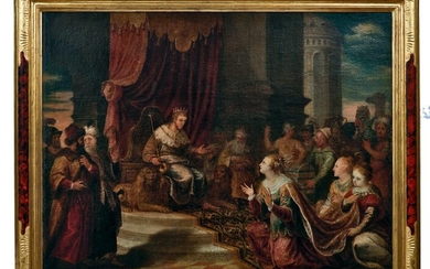 Salomon empfängt die Königin von Saba: Flämischer Meister, 2. H. 17. Jh.