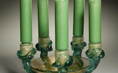 Seguso, Murano glass candelabra centerpiece