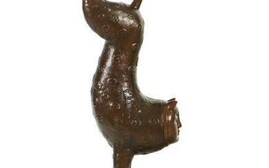 Sergio Bustamante b.1949 Bronze Cat Art Sculpture