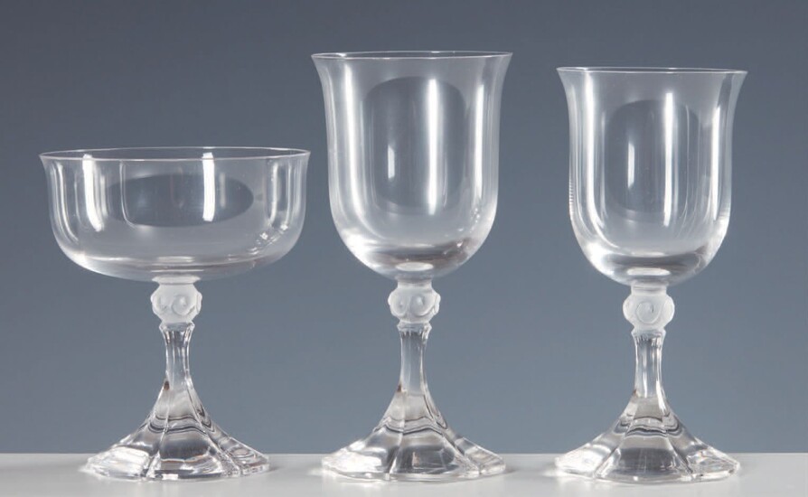 Servizio di bicchieri in cristallo, Richard... - Lot 510 - Pierre Bergé & Associés