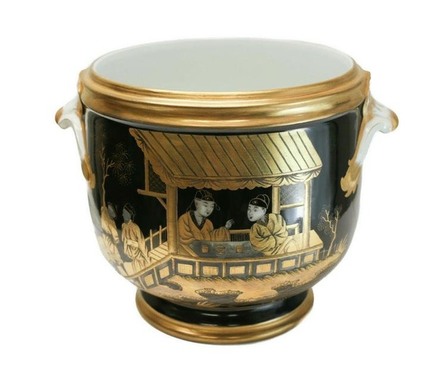 Sevres Style Chinoiserie Wine Cooler, c1900