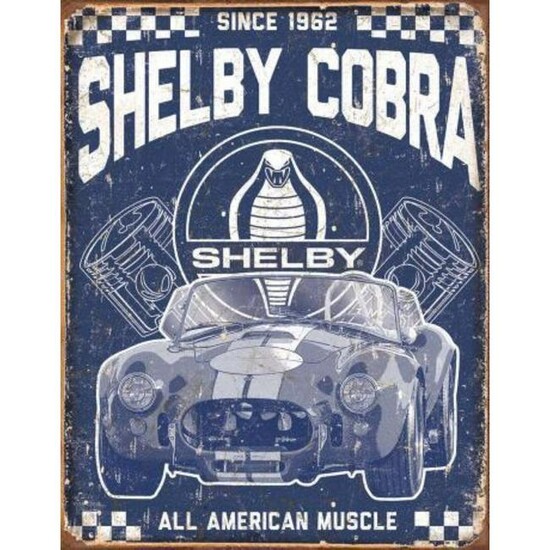 Shelby Cobra Garage Pub Bar Metal Sign