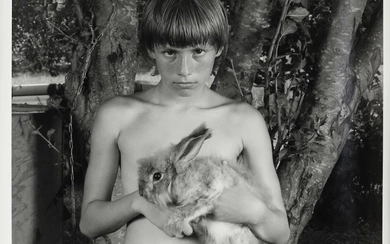 Shelby Lee Adams (b. 1950) “Paul with rabbit”. Signed Shelby Lee Adams,...