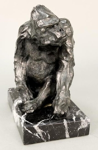 Sherry Salari Sander (b. 1941), bronze, Gorilla