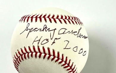 Sparky Anderson Hall of Fame Signed Baseball (2000)