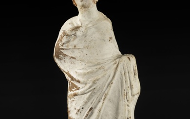 Statuette, Tanagra, époque hellénistique, IIIe-Ier s av.JC