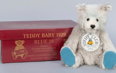 Steiff Club Teddy Baby Blue 1929 / 1992/93 LE Replica.