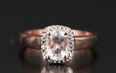 Sterling Silver Morganite Ring