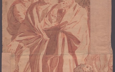 Studio di quattro figure, scuola emiliana del XVII secolo