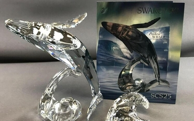 Swarovski Crystal Society Paikea Whale in original box