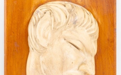 Ted Weidhaas Art Deco Satyr's Masque Bas Relief