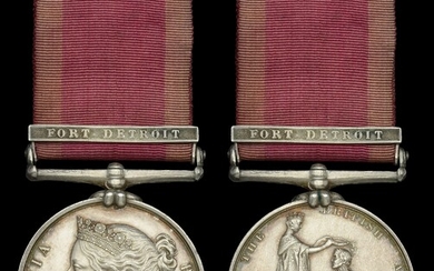 The Military General Service Medal for Fort Detroit awarded to Private Richard...