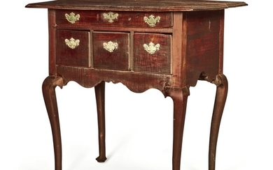 The Wells-Hubbard-Taintor Family Diminutive Queen Anne Figured Maple Dressing Table, Probably Middletown, Connecticut, circa 1770
